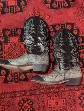 Laredo Unique Two-Tone Western Cowboy Boots